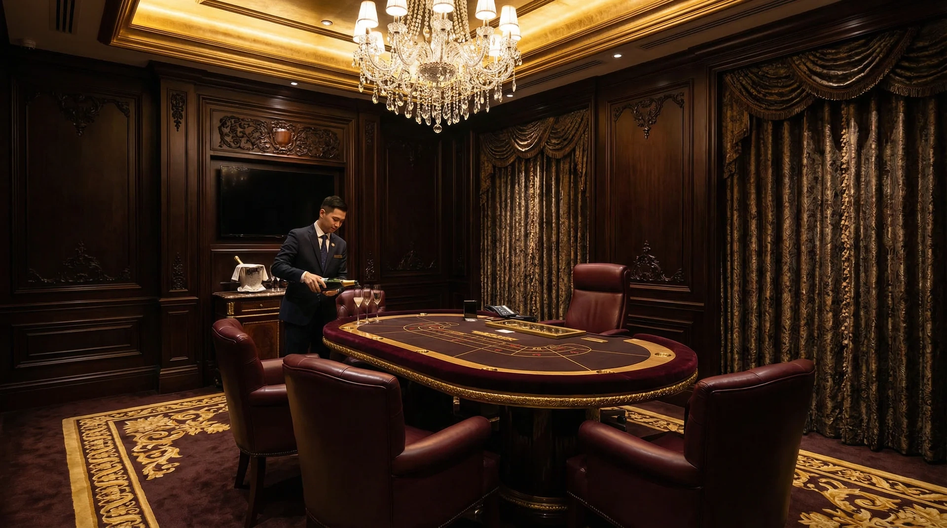 威尼斯人钻石级VIP贵宾厅私密奢华的游戏空间